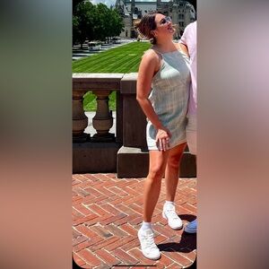 Green Plaid Dress - AMERICAN EAGLE